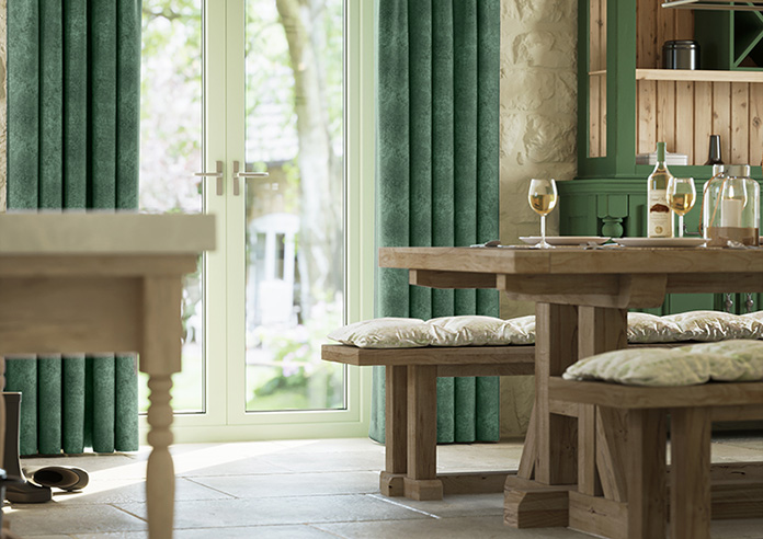 Florence Faux Suede, Fern Green - Made to Measure Curtains - Image 5